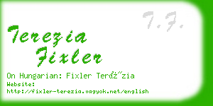 terezia fixler business card